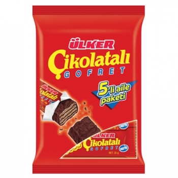 Ülker Schokoriegel 5 Stk. (Cikolatali Gofret 5 li Paket)