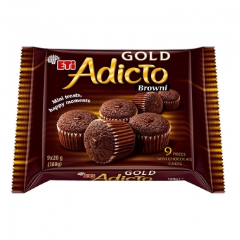 Eti Adicto Kakaolu Mini Browni 180 g