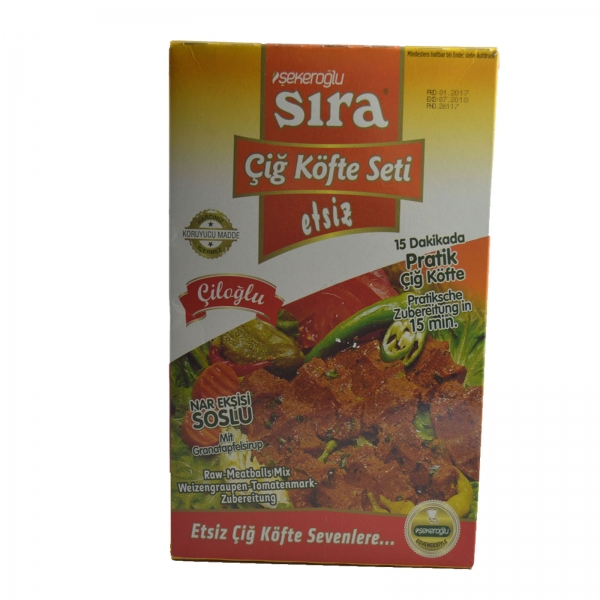 Sıra Çiğ Köfte Seti Etsiz 500 g